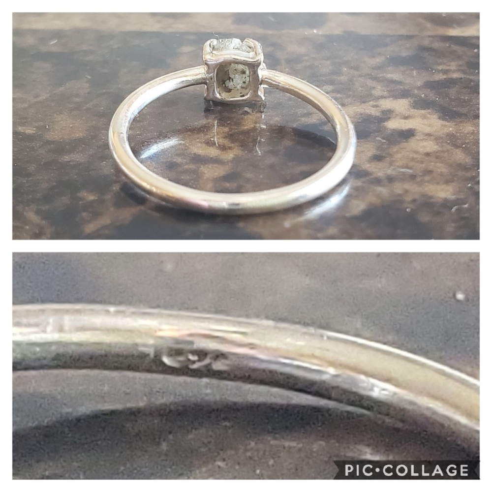 Genuine Rough Diamond Ring Size 8 - Picture 6 of 7